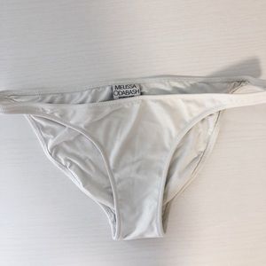 White bikini bottoms